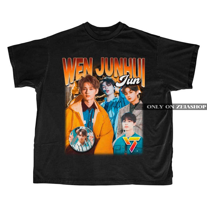 Seventeen Junhui 90s Tee Kpop Retro Bootleg for for wholesale by TheKingShirt