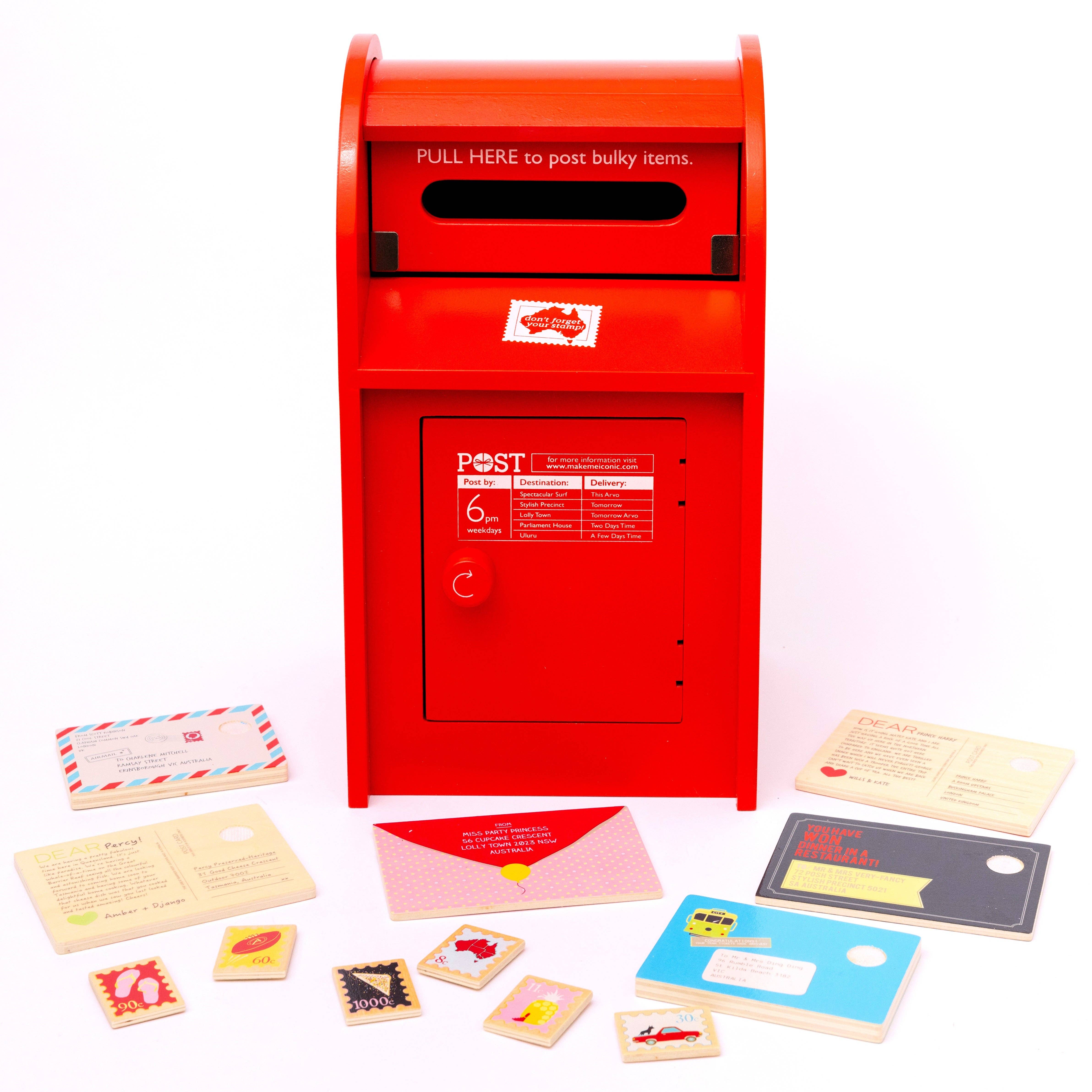 Make Me Iconic - Wholesale Toy set – Kids - WOODEN TOY - AUSTRALIAN POST BOX16