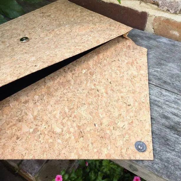 Velvety - Wholesale Clutch Bag - Women's - Natural Alice Vegan Cork Document Case By The Sea Collection2