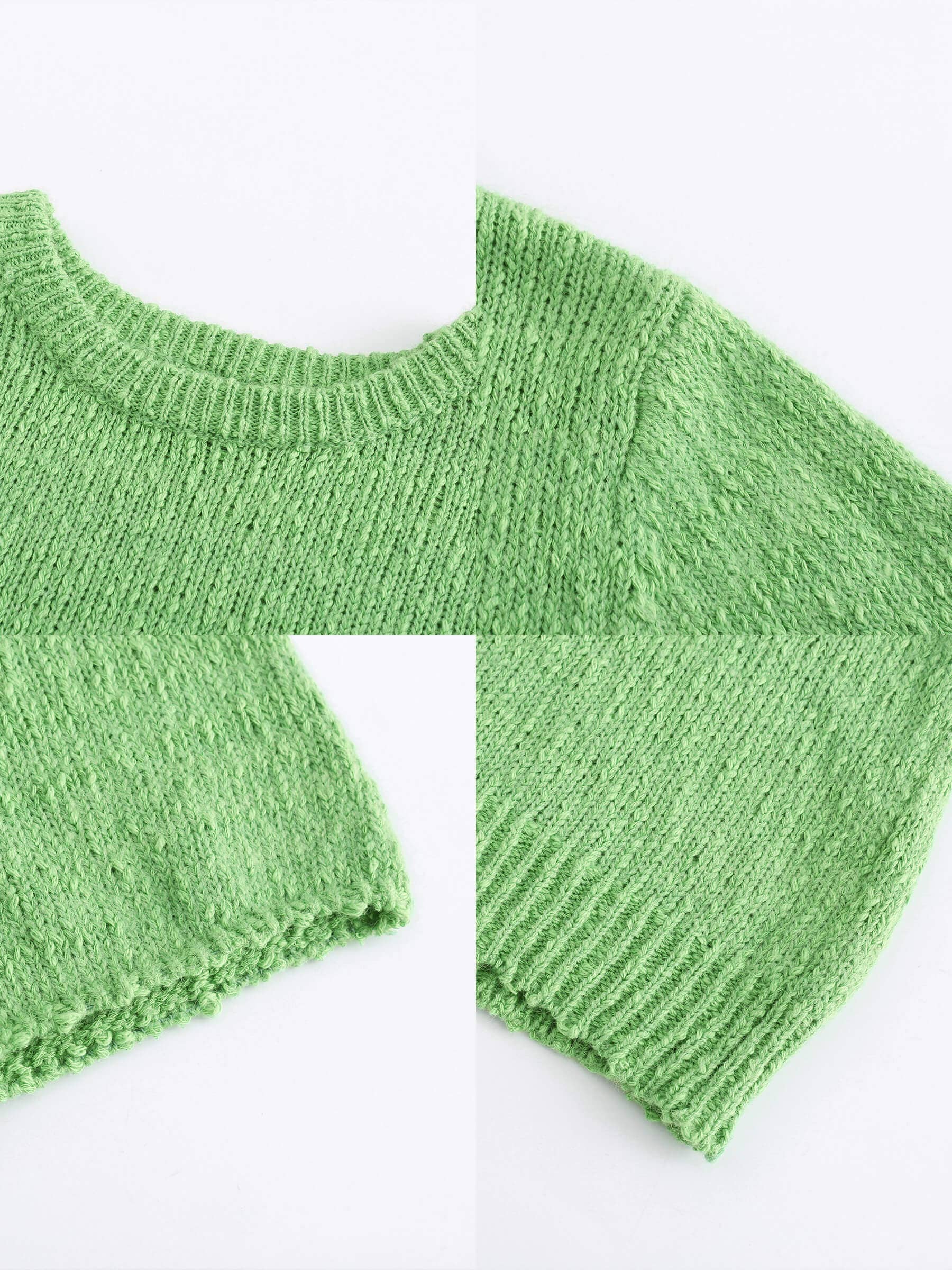 CUBIC – Engroshandel Strikket top - Dame – Rund hals løs strik T-shirt4