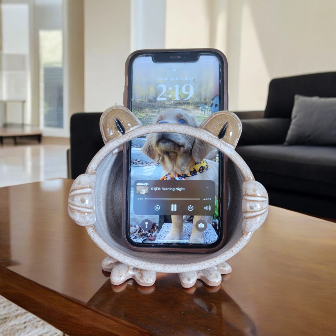 MudWorks Pottery - Wholesale Speakers - Loud Mouth Toad Amplifier0