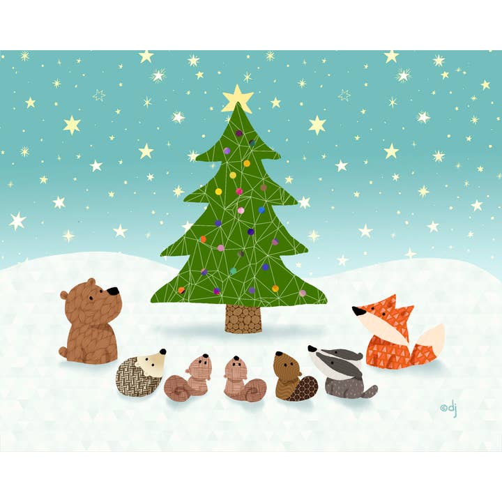 Kerst/vakantie in het bos voor wholesale door Paper Lion Art