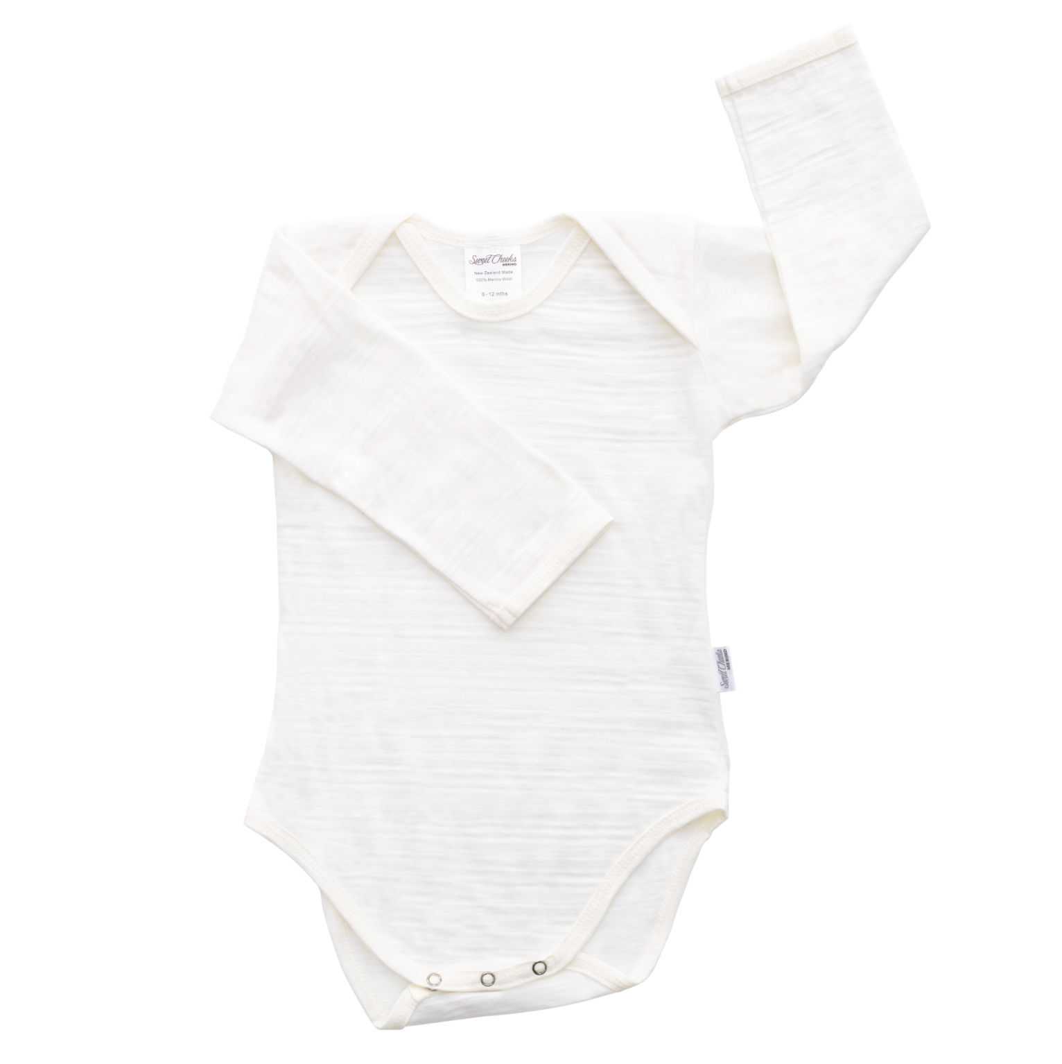 Sweet Cheeks Merino – wholesale Bodysuit (non-footed) – Baby – Long Sleeve Bodysuit0