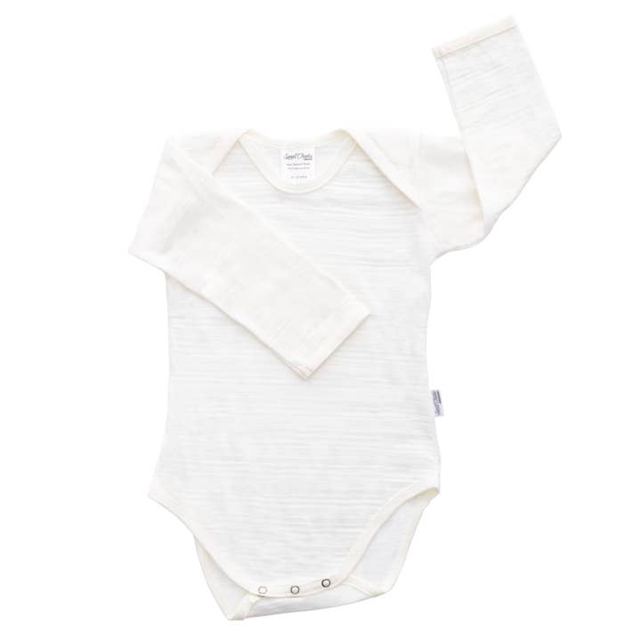 Sweet Cheeks Merino - Wholesale Bodysuit (Non-Footed) - Baby - Long Sleeve Bodysuit0