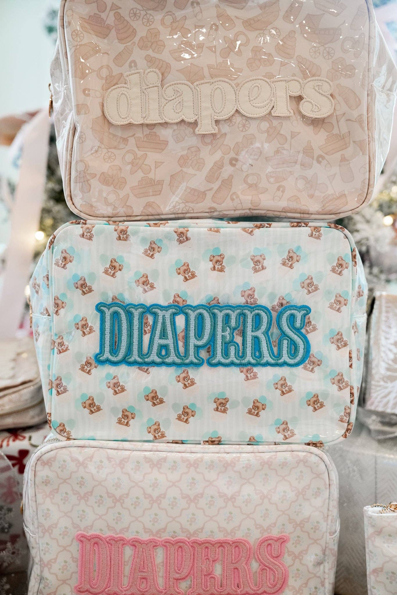 KENZKUSTOMZ - Wholesale Diaper Caddy - Baby - Diapers XL - Clear Coat Bag18