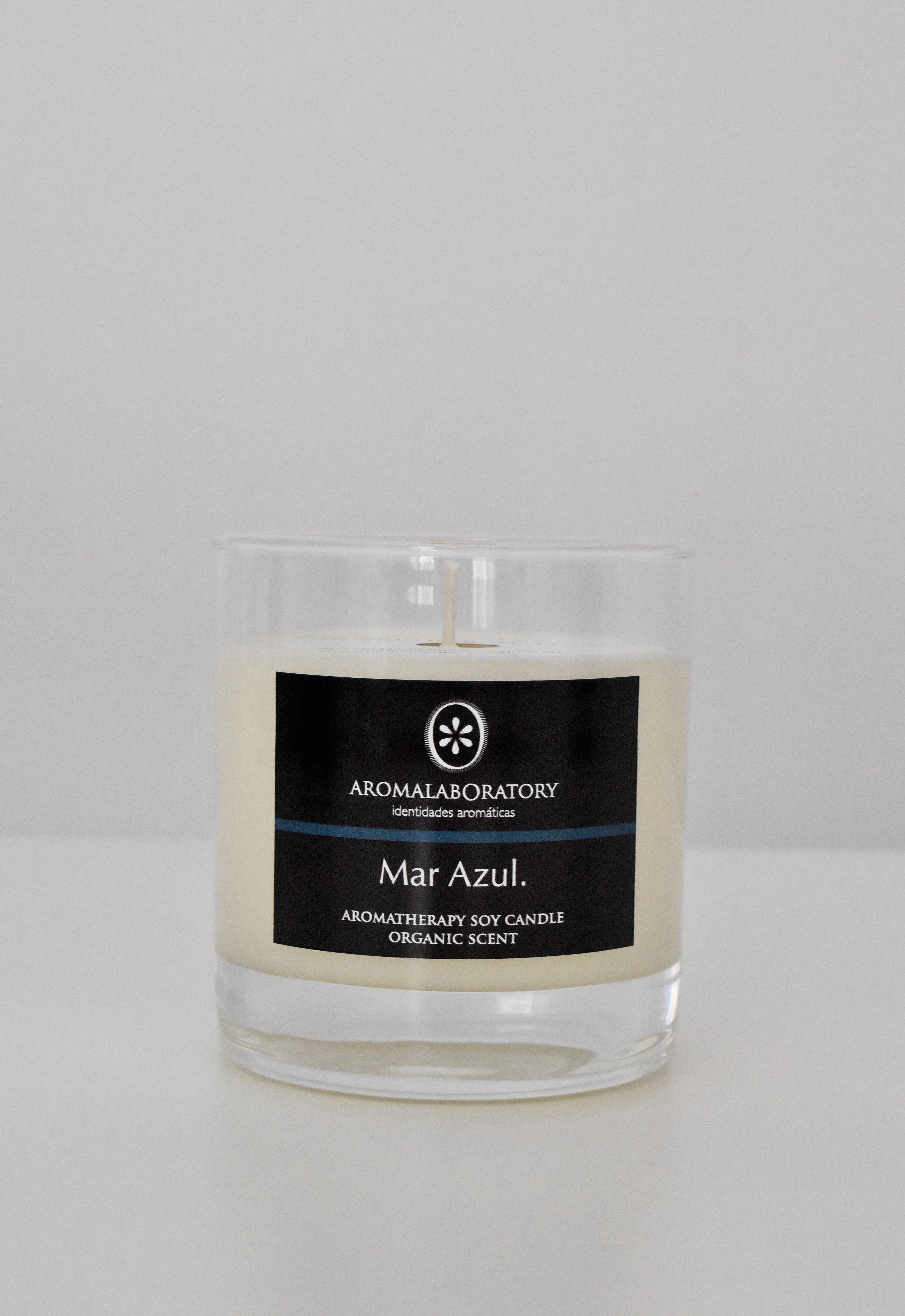 AROMALABORATORY - Wholesale Jar/Filled Candle - MAR AZUL soy candle. Eco-friendly.3