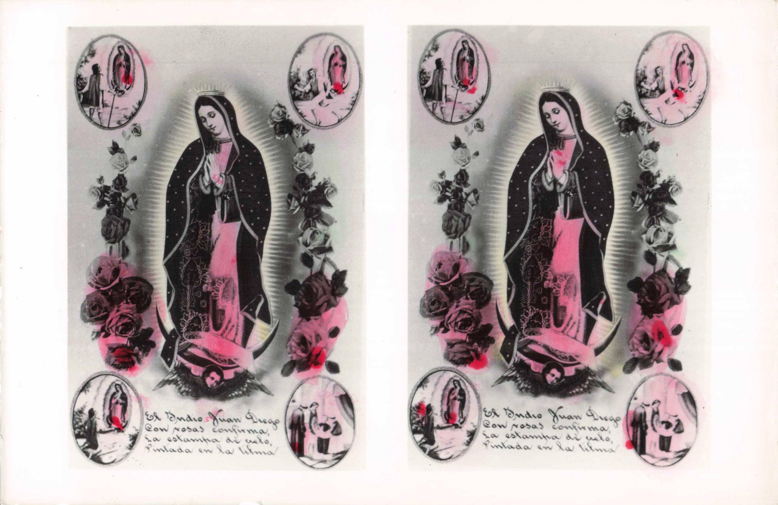 Tesoros Trading Company - Wholesale Religious Card -  Religious Hand-Tinted Card, Mx.- Virgen de Guadalupe, PSC17