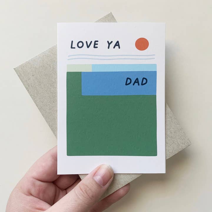 Love Ya Dad Card for wholesale by allie biddle