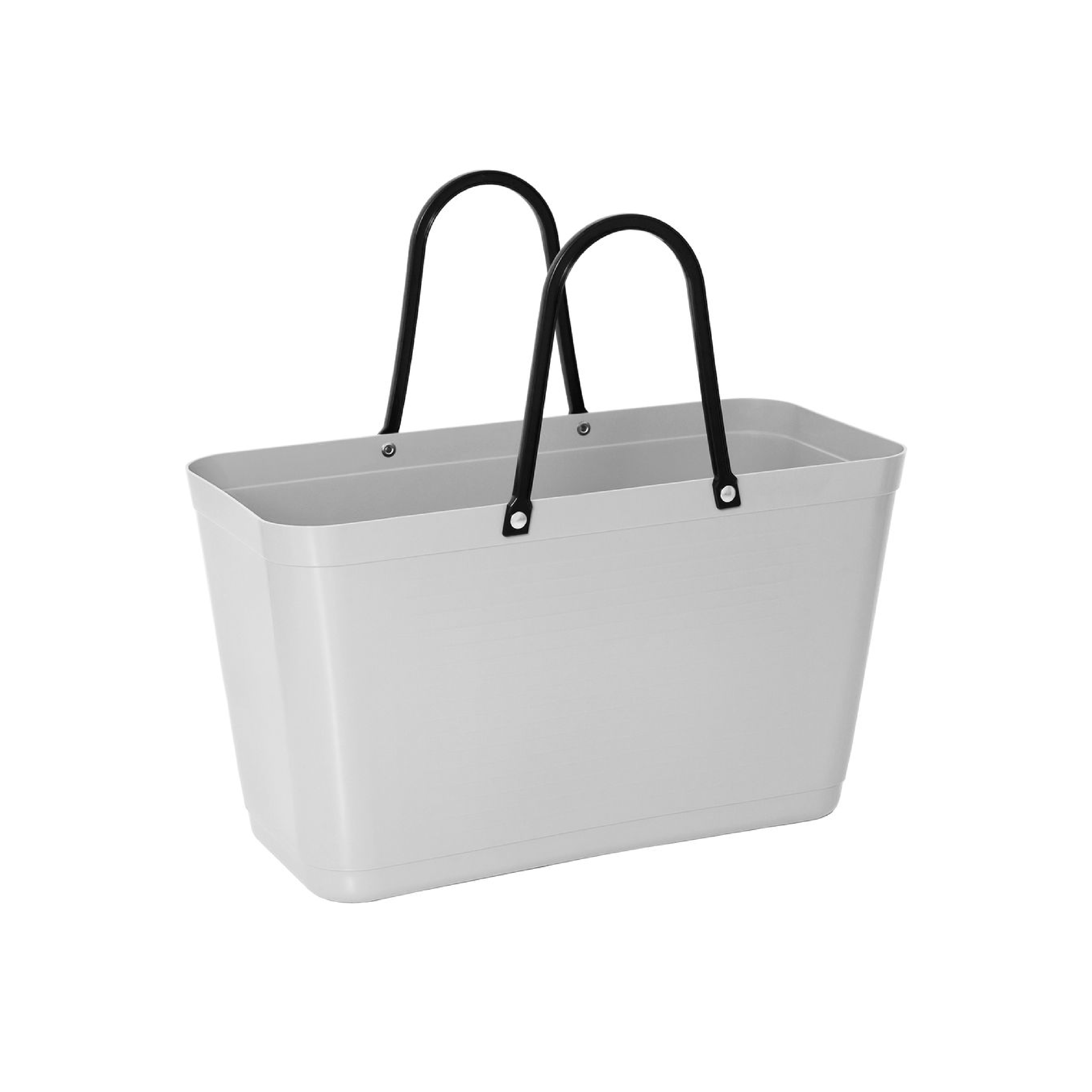 Cose Nuove - Wholesale Grocery/Shopping Bag - Hinza Bag, Green Plastic - Light Gray0