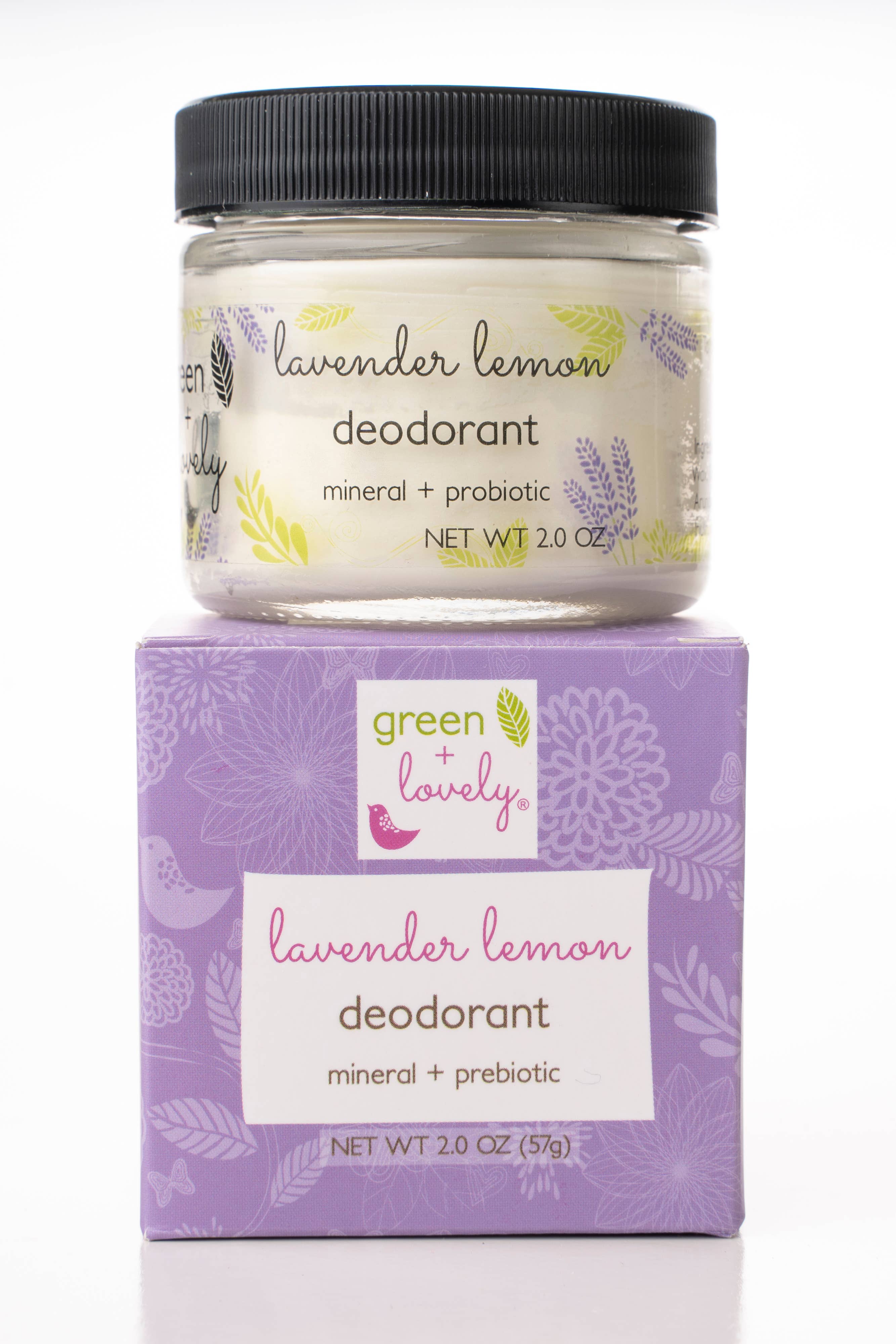 green + lovely - Wholesale Deodorant - Women's - Lavender Lemon Deodorant - Mineral + Prebiotic + Vegan1