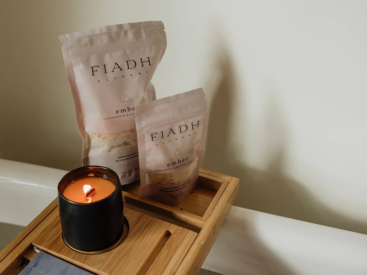 FIADH Alchemy - Vente Sel de bain - ember cannelle & orange sanguine | mini bain botanique