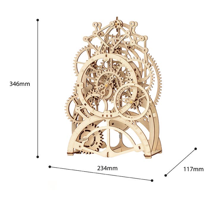 Robotime – Großhandel Bastelset – ROKR Pendeluhr LK501 Mechanische Zahnräder Kit Holzpuzzle
