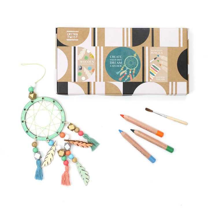 Cotton Twist (USA DUTIES PAID) - Wholesale DIY Craft Kit - Kids - Make Your Own Dreamcatcher Craft Kit0