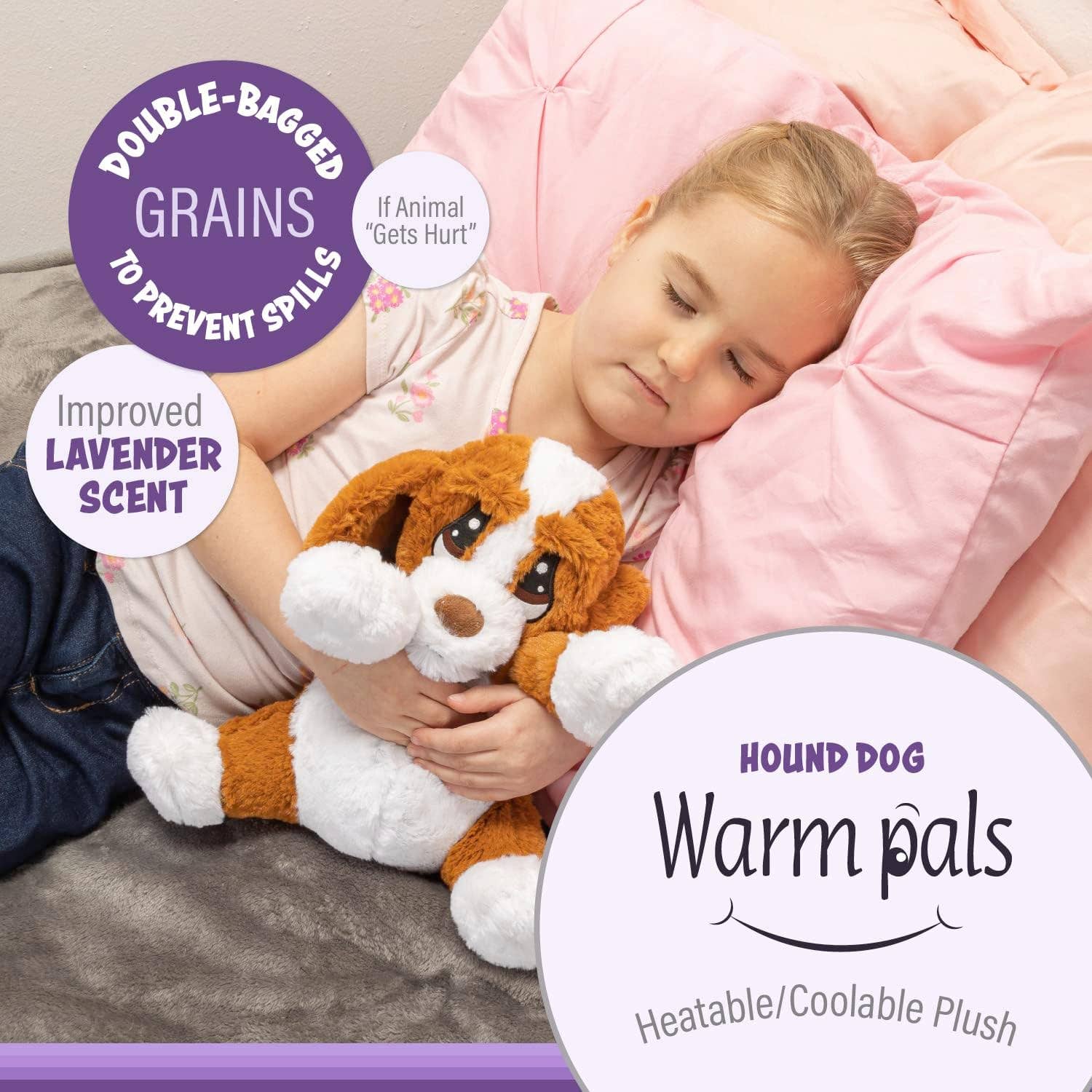 1i4 Group - Wholesale Stuffed/Plush Toy - Kids & Baby - Hound Dog Warm Pal3