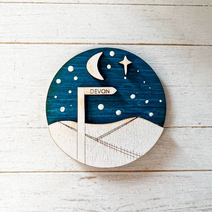 Rural Countryside Location Signpost Night Sky Magnet for wholesale by Gorgeous Little Bits Ltd