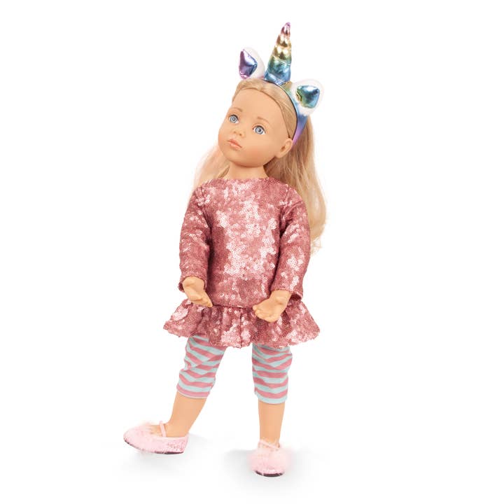Gotz Anna Unicorn Outfit 19.5" Gorgeous Standing Doll for wholesale by Gotz