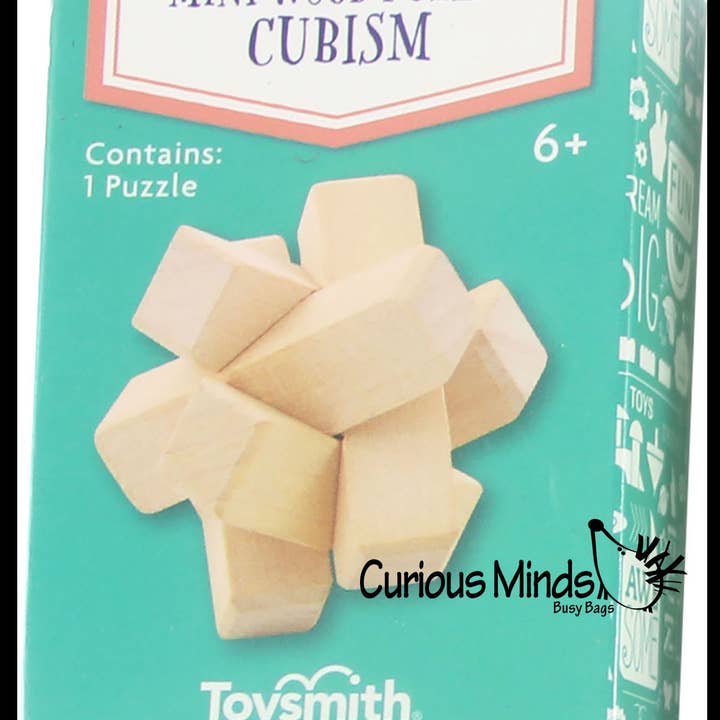 Curious Minds Toys - Wholesale Puzzle - Kids - 1 Wooden Puzzle Games - Problem-Solving Brain Teaser Logic M