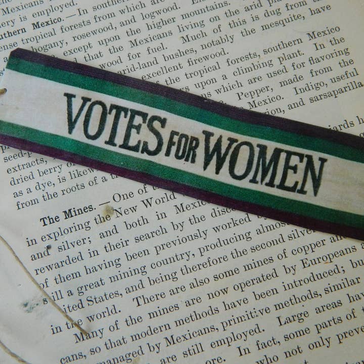 Bookmark Votes for Women Banner for wholesale by Sarah Wood Studio