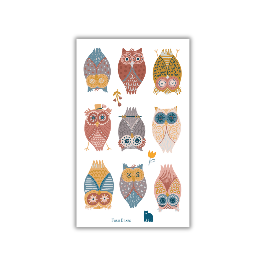 Four Bears Sticker Club - Wholesale Sticker - Give A Hoot0