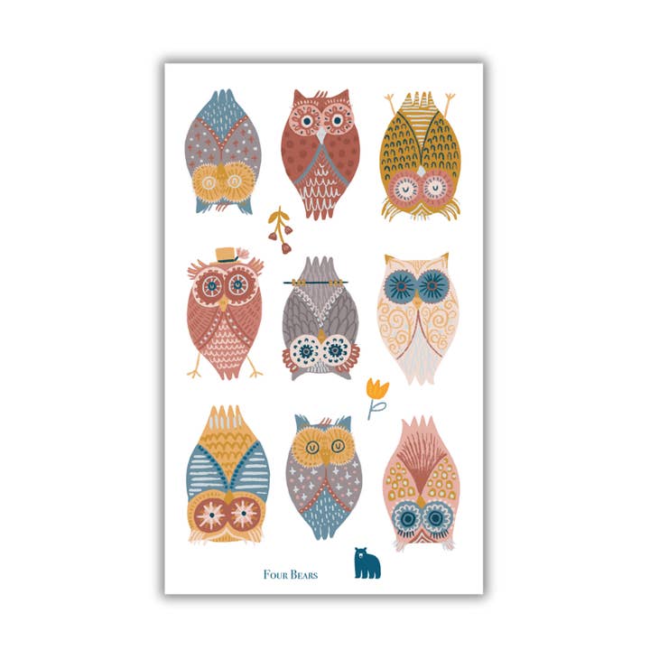 Ge en hoot för wholesale av Four Bears Sticker Club