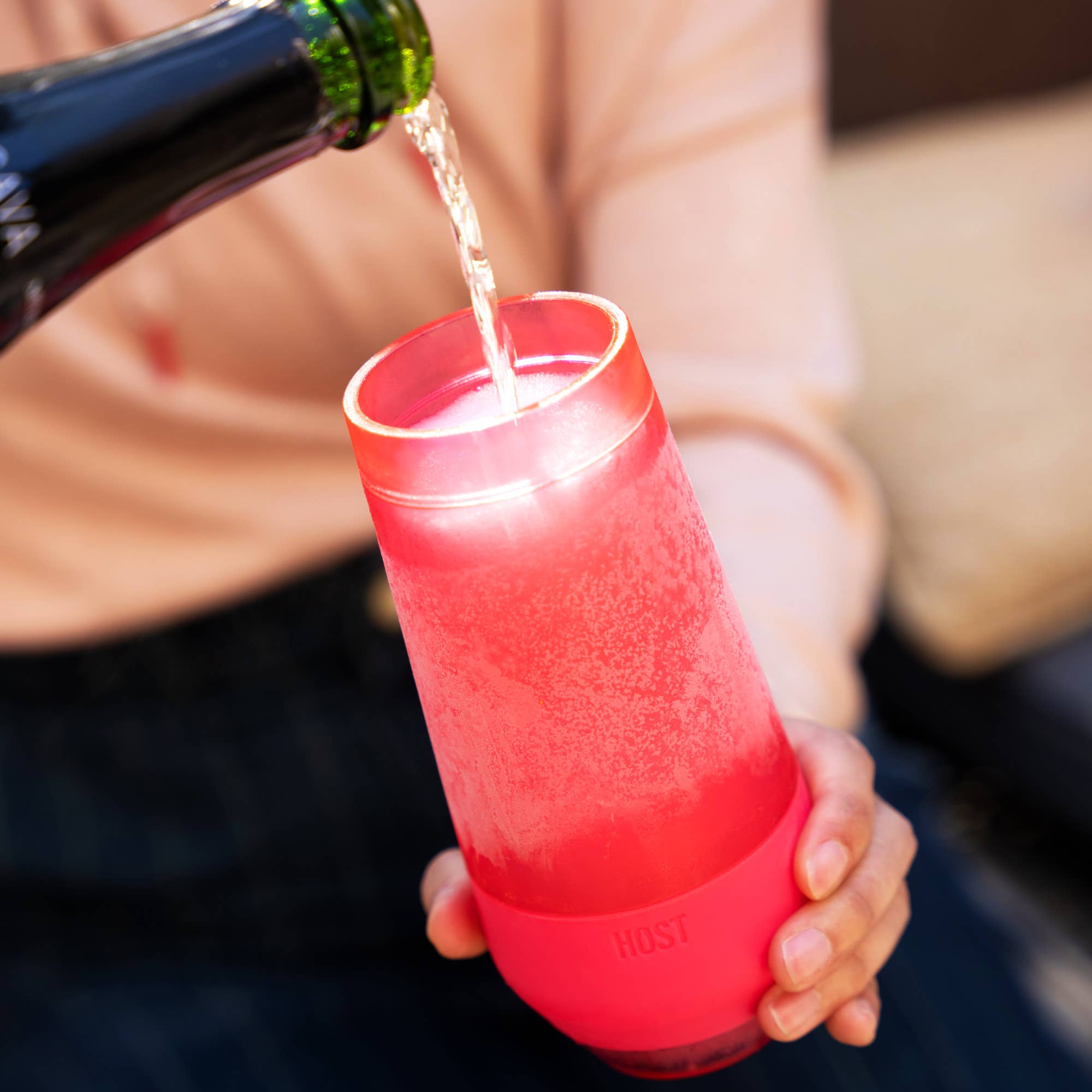 Champagne FREEZE Cooling Cup in Assorted Colors CDU of 12 for wholesale on Faire2