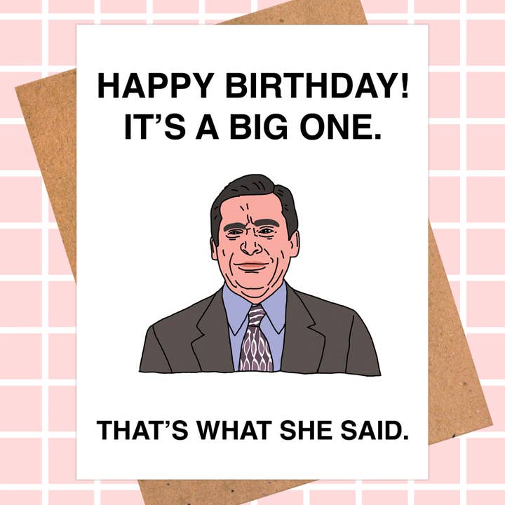 Pop Hot Cards - Wholesale Birthday Card - Michael Scott The Office Funny Birthday | Pop Culture Card