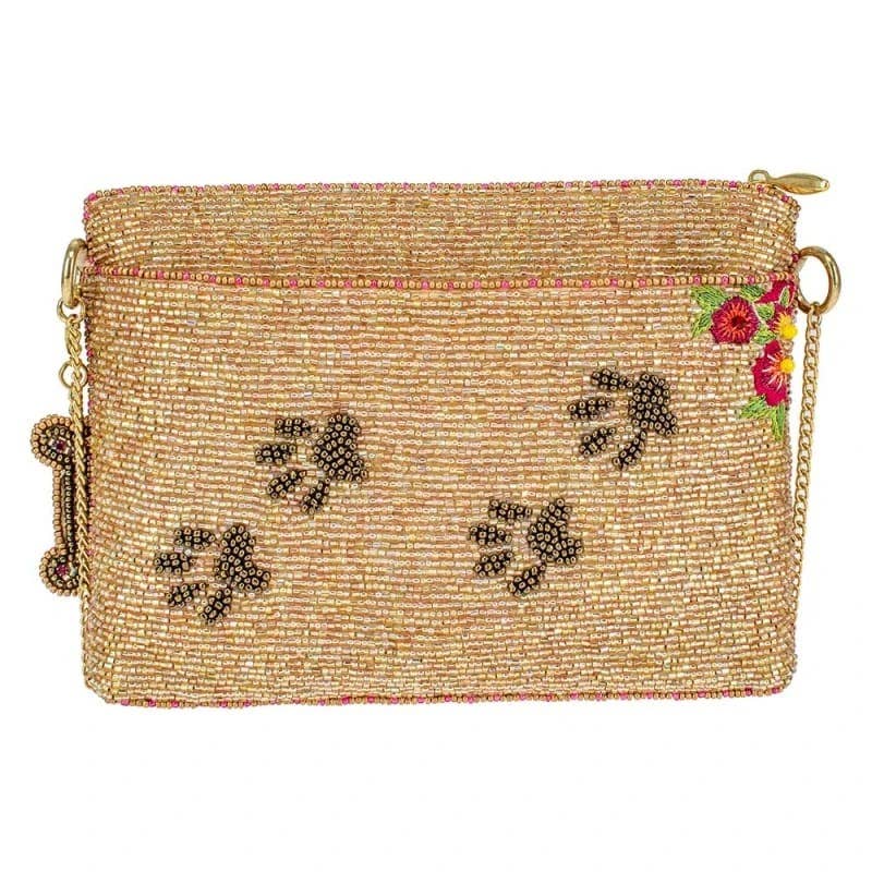 Mary Frances Accessories - Wholesale Crossbody Bag - Women's - Doxie Beaded Dog and Floral Crossbody Mini Handbag1