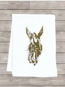 Angel 2021 Tea Towel for wholesale by Monique Perry Art