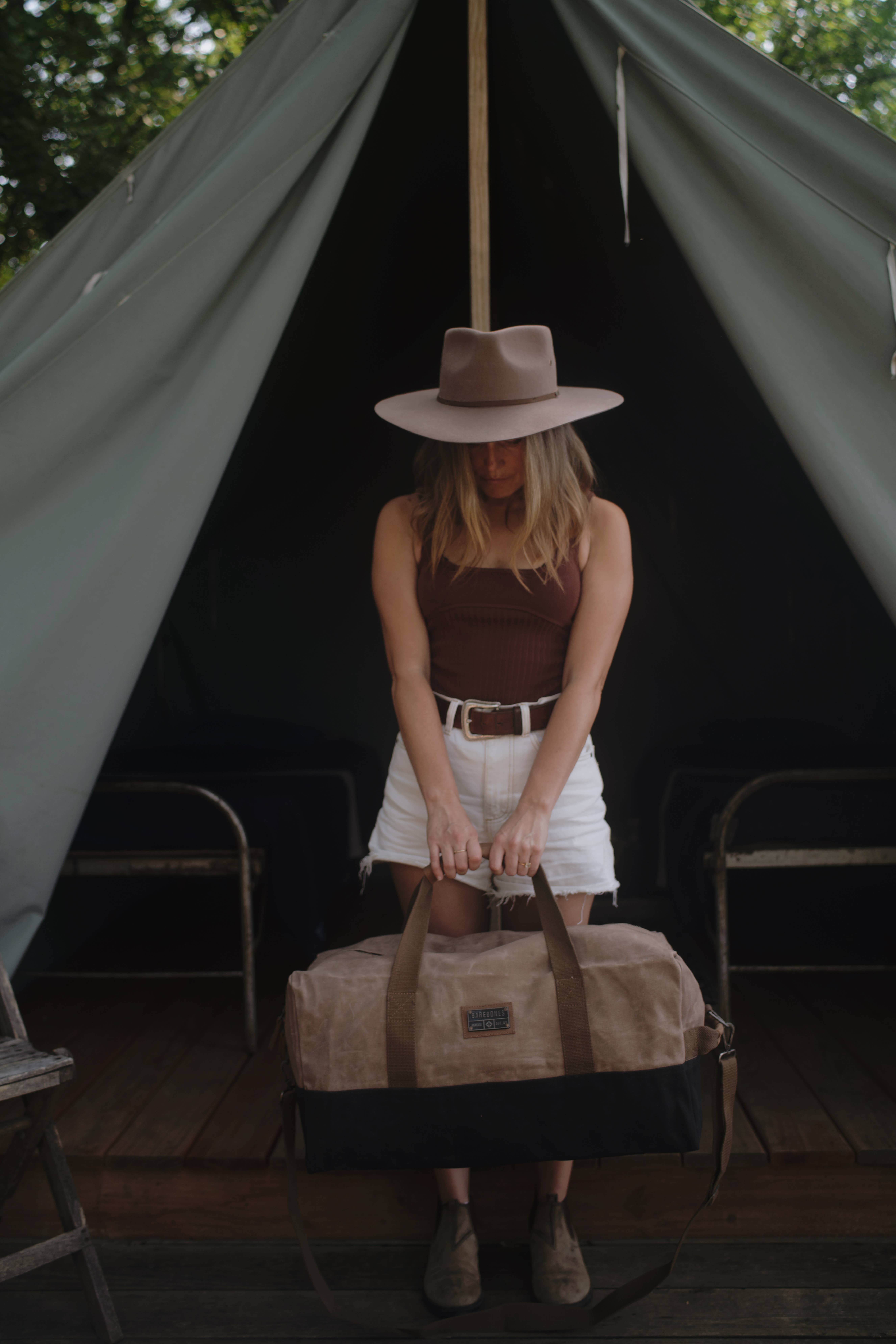 Barebones - Wholesale Weekender Bag - Unisex - Neelum Duffel Bag -Waxed Canvas Bag8