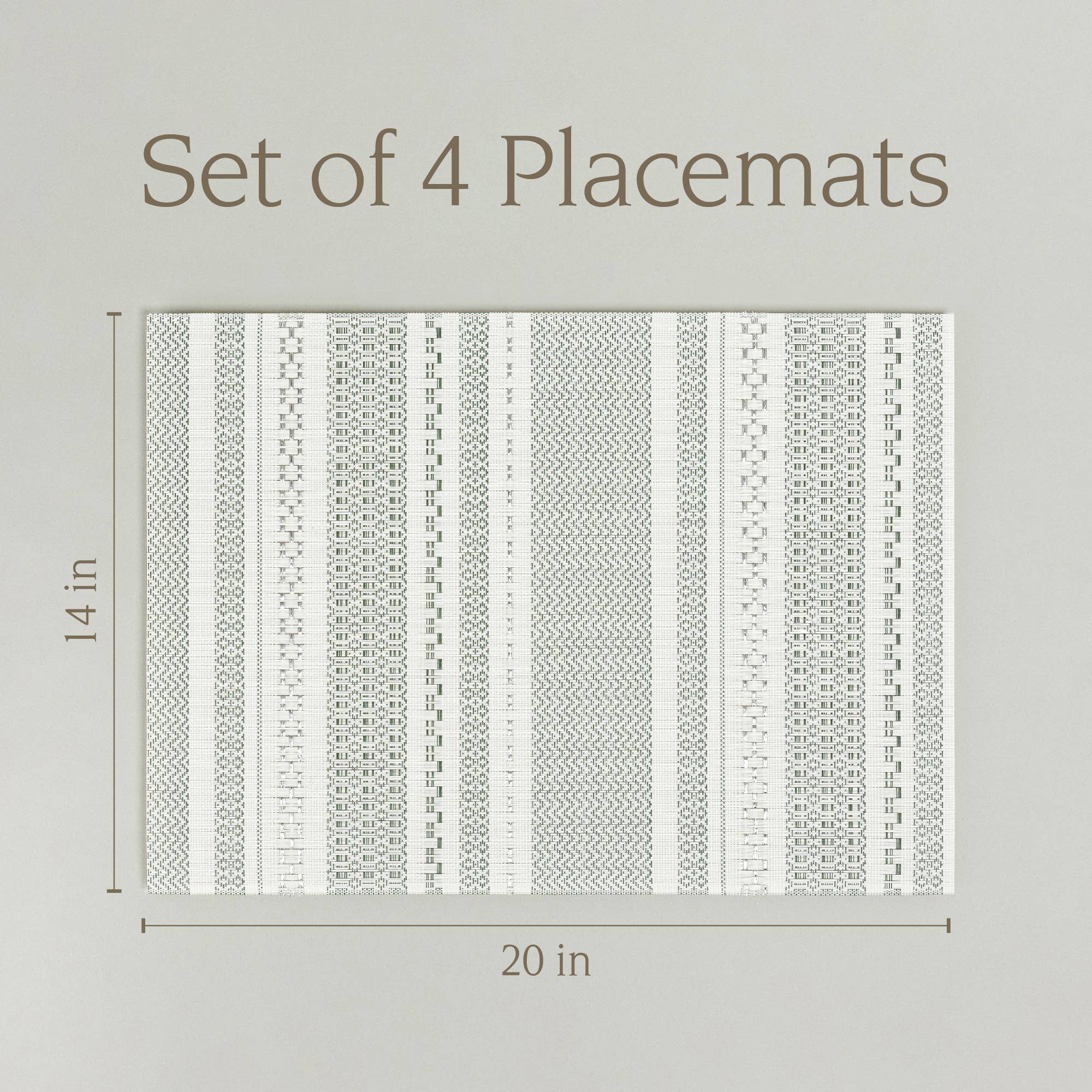 over&back - Wholesale Placemat - Reversible Woven Placemats – Set of 417