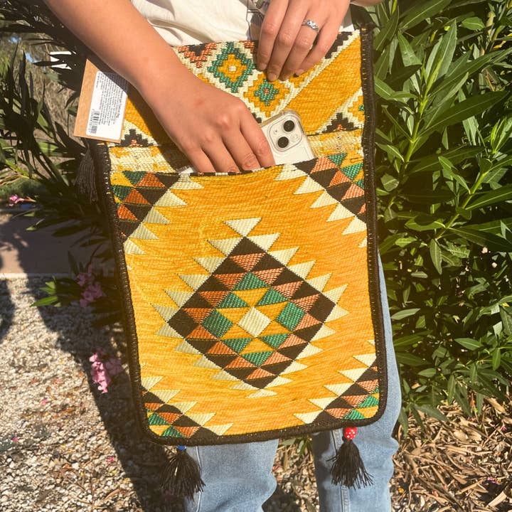 AW Artisan - Wholesale Crossbody Bag - Unisex - Kilim bag - Yellow2