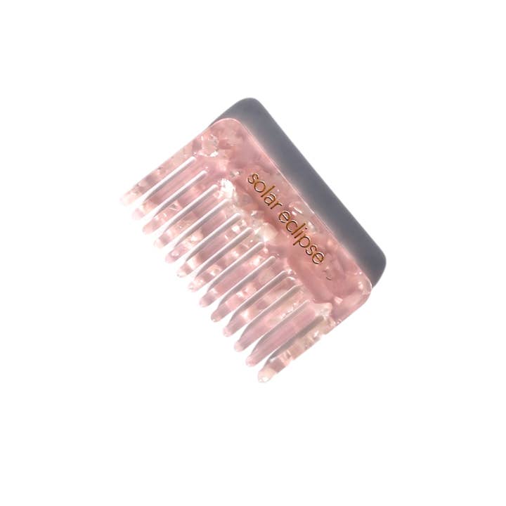 Solar Eclipse - Wholesale Hair Brush/Comb - Pocket Size Wide Tooth Acetate Hair Comb