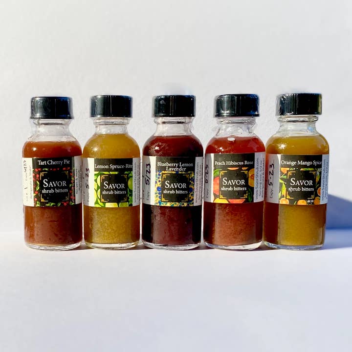 Flight, Bitters Sampler, SAVOR Shrub Bitters Mixers for wholesale by SAVOR Shrub Bitters