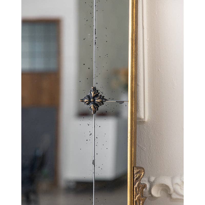 Vagabond Vintage - Vendita all'ingrosso Specchi da parete - Specchio da parete ad arco in stile antico con cornice finitura oro2