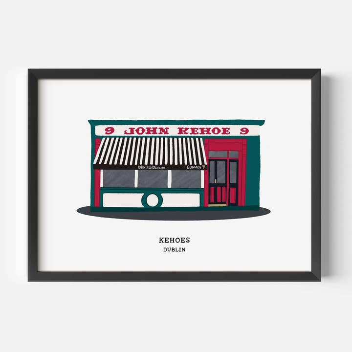 Kehoes Pub Print A4 for wholesale by Breeze & Bubbles