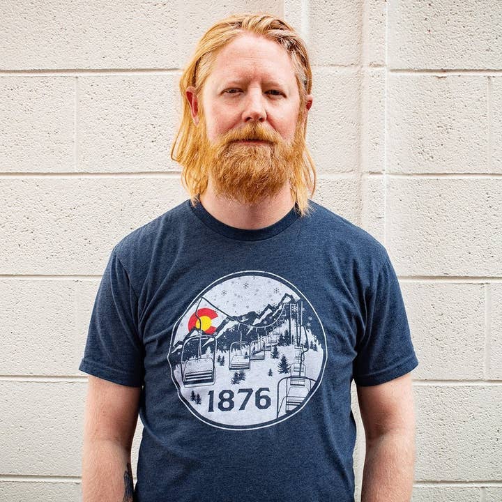 1876 Apparel - Wholesale Screen Printed T-Shirt - Men's - 1876 | Downhill