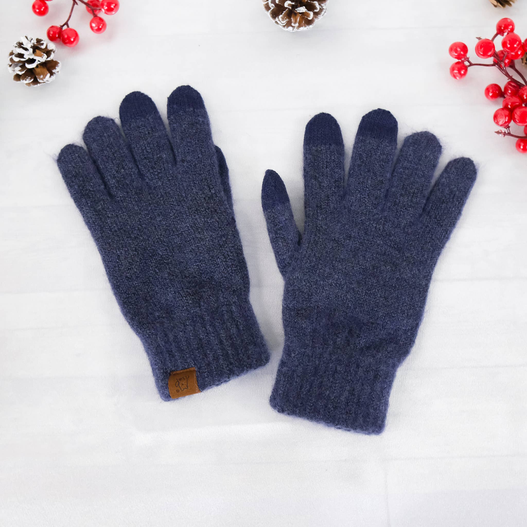 Karma Nepal Crafts - Wholesale Gloves - Unisex - Unisex  Solid Winter Touch Screen  Gloves with Fleece Lining4
