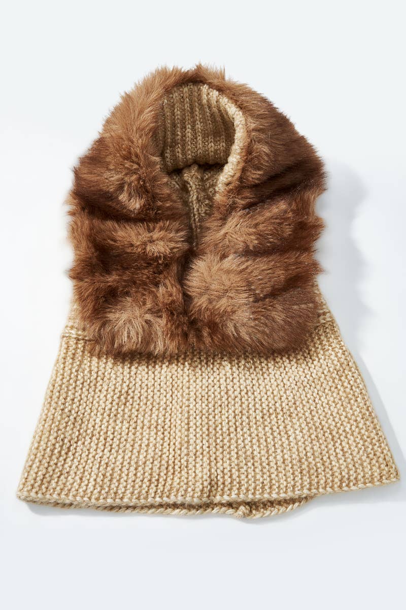 BYREN | ÉLINE L'ATELIER - Wholesale Beanie - Women's - Wool Beanie with Faux Fur MJ222SD0