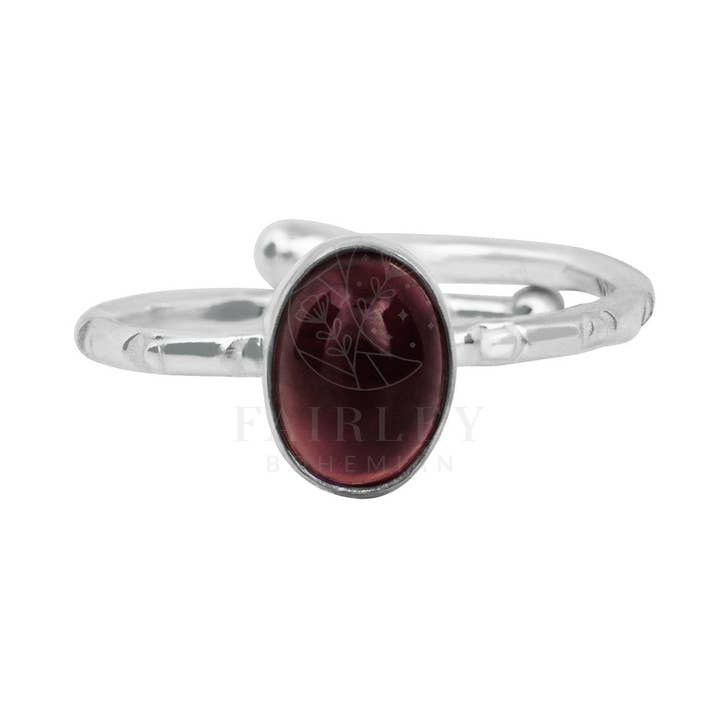 Bague ajustable en pierres précieuses pour la vente par Fairley Bohemian
