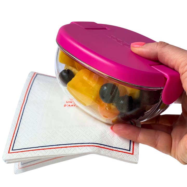 Yumbox – wholesale Lunchlåda - Barn – Läcksäker snackskål med 3 fack - Hallonrosa4