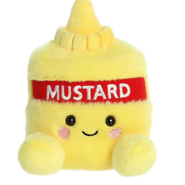 5" Plush Mustard Palm Pal Stuffed Animal for wholesale by The Honey Den