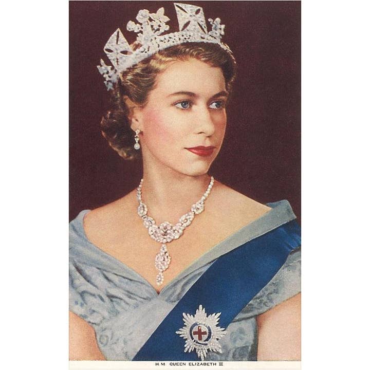 Postkort EN-410 Unge Dronning Elizabeth for engroshandel hos Found Image Press