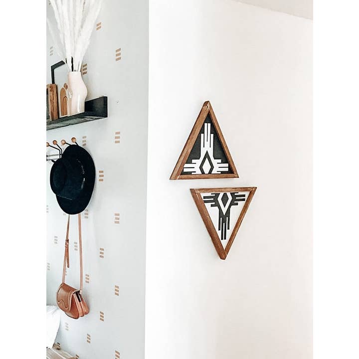 House Of Tri – wholesale Skylt – Sydvästra Tri (Vit) | Boho Accent Träskylt