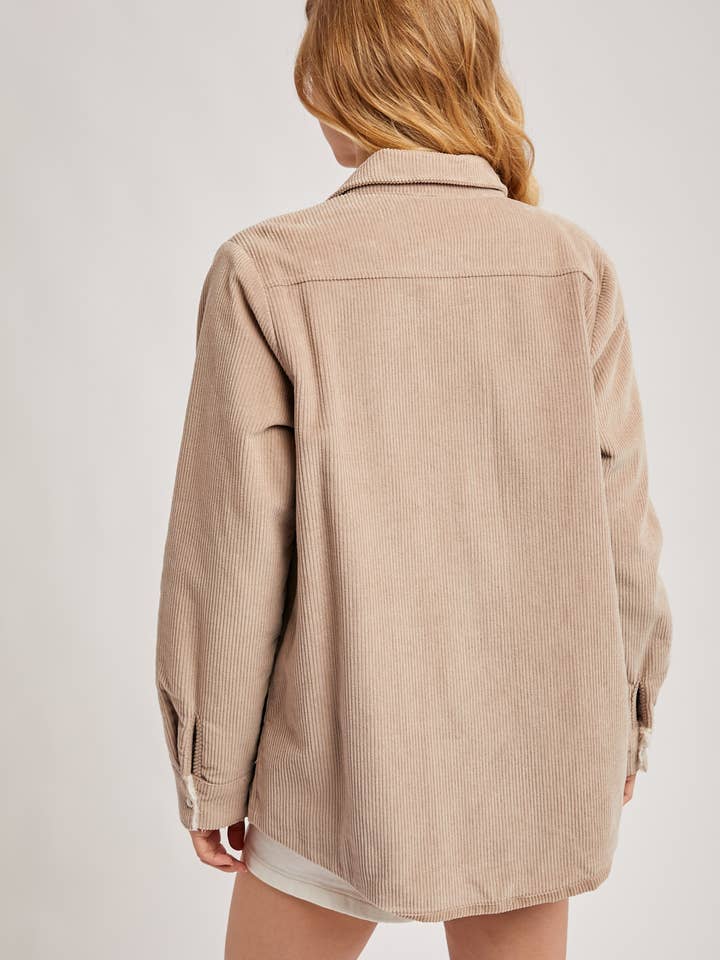 Bluivy - Wholesale Jacket - Women's - CORDUROY SHERPA-LINED JACKET63