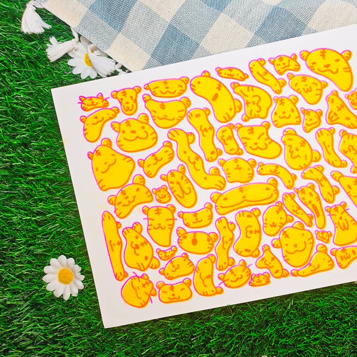 silly tigers Riso Art Print for wholesale by anniyell