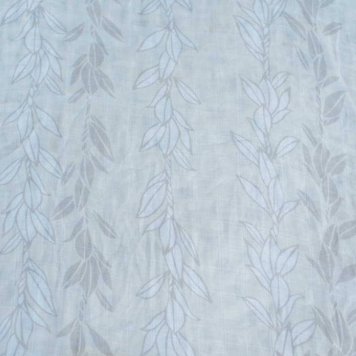 The Keiki Dept - Wholesale Swaddle - Baby - White Maile Strands Kapa Moe - Hawaiian Bamboo Swaddle