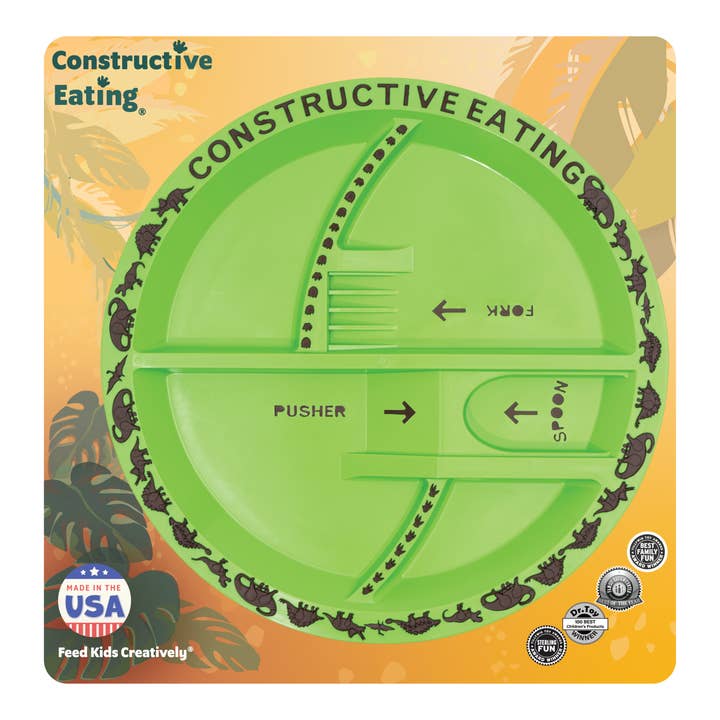 Constructive Eating - Wholesale Dinner Plate - Kids & Baby - Dino Plate3