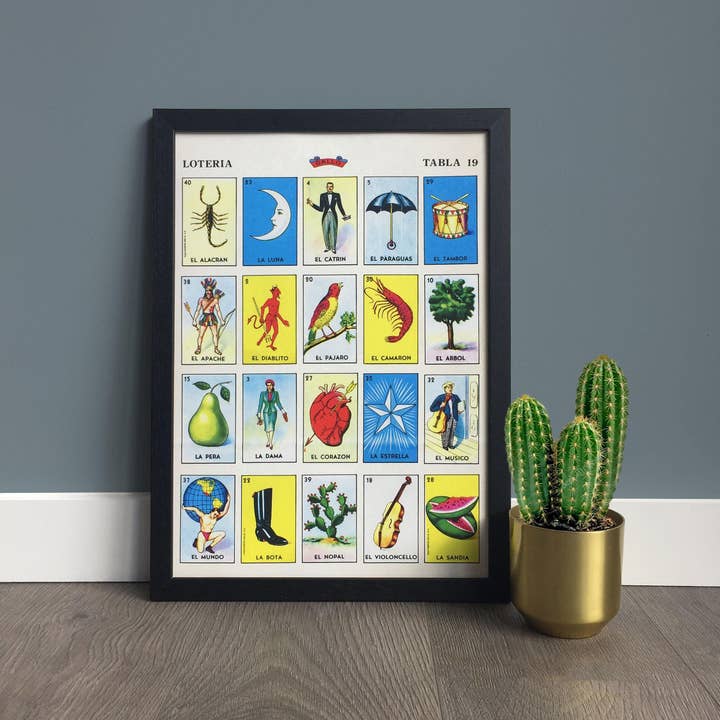 INK & SONS - Wholesale Art Print - Mexican Lottery Print | Vintage Loteria Cards | Mexico Art1