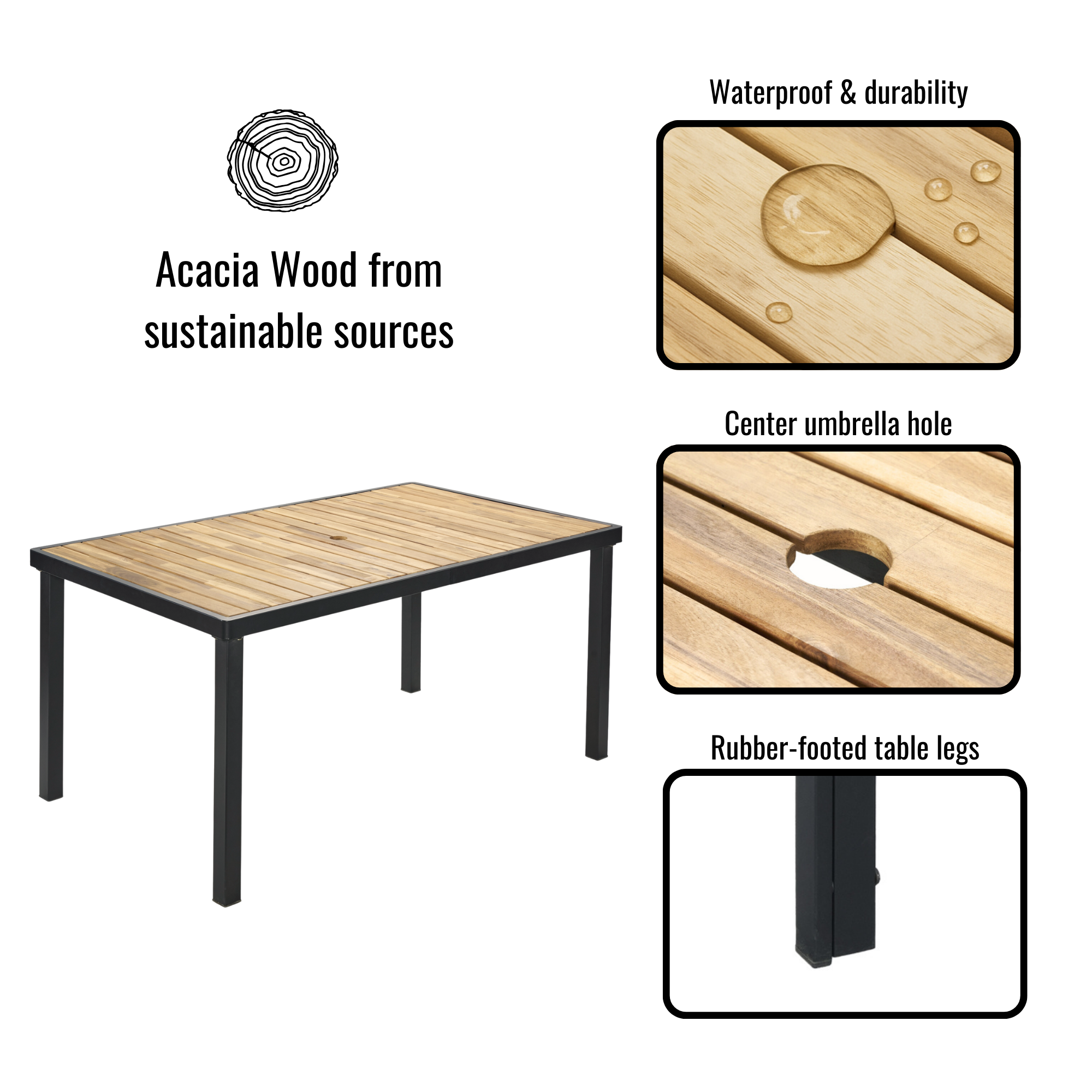 HOMYCASA DESIGN INC - Wholesale Patio Set - All-Weather Outdoor Patio Furniture Sets for Backyard Garden93