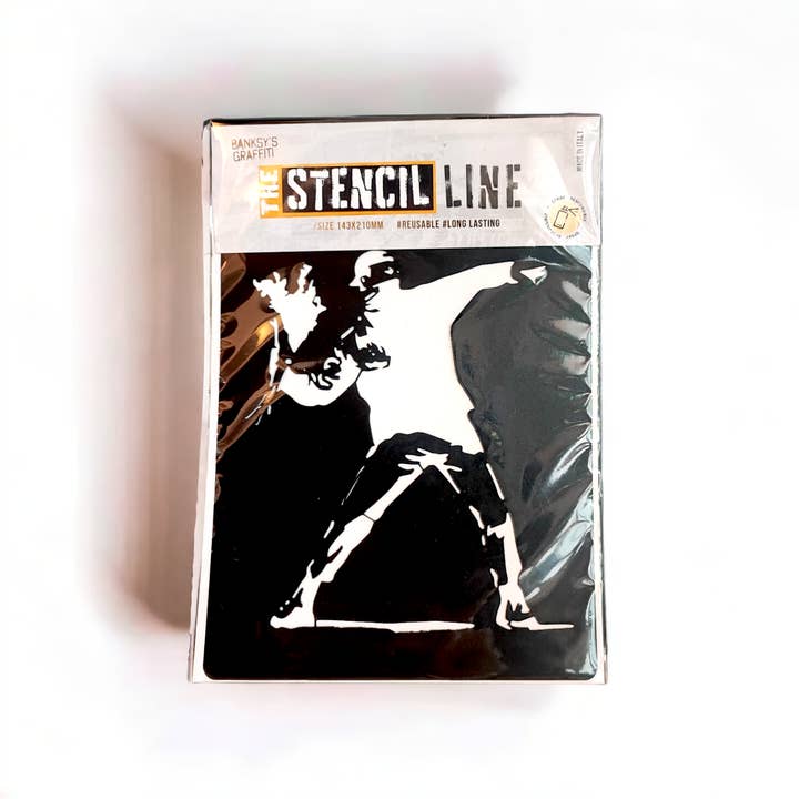 Banksy Stencil in PP - The Flower Thrower for wholesale by URBAN.ITY SRL
